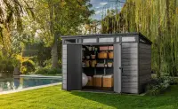 Zahradní domek PENT Signature 11x7 Storm Grey Rojaplast (foto 11)