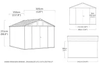 Zahradní domek STRONGHOLD 10x11,5 Rojaplast (foto 11)