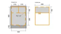 Zahradní domek WEKA Luxusní dřevěný 155 (4x5,5m) Rojaplast (foto 6)