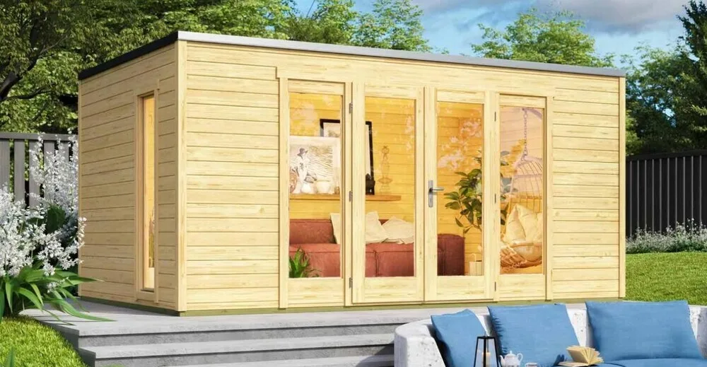 Zahradní domek WEKA Luxusní dřevěný P 285 (4,5x3m) Rojaplast