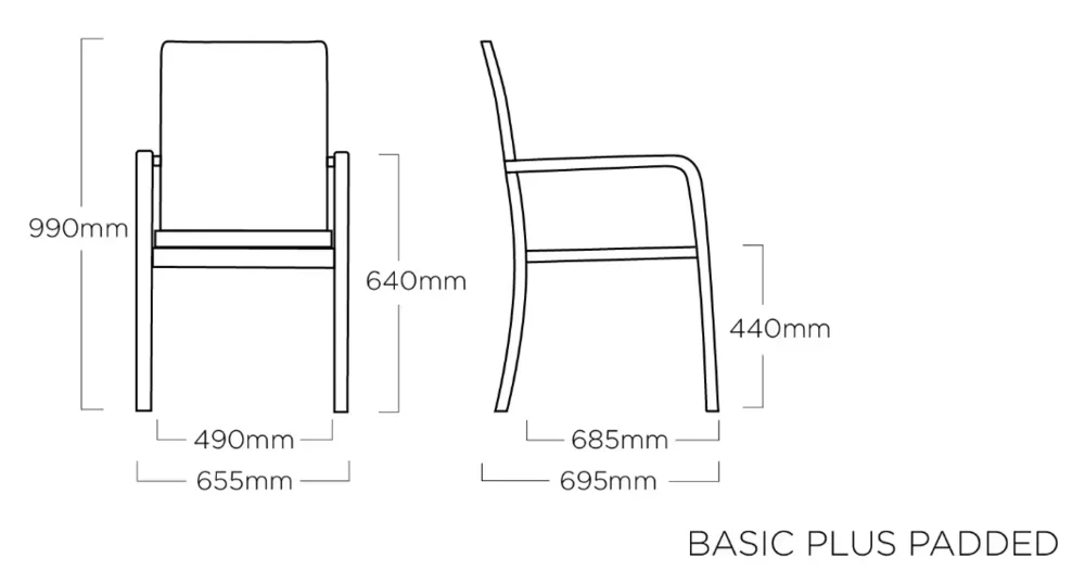 Zahradní křeslo KETTLER BASIC PLUS PADDED stohovatelné hliníkové / antracit Rojaplast (foto 8)