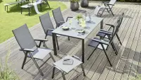 Zahradní křeslo KETTLER CIRRUS polohovací hliníkové / šedá Rojaplast (foto 3)