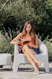 Zahradní křeslo PETRA ARMCHAIR plastové Rojaplast (foto 34)