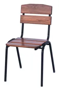Zahradní křeslo WEEKEND dřevěné stohovatelné Rojaplast (foto 165)