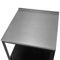 Zahradní kuchyňský ostrůvek, ocel, černá, INES TYP 1 Kondela (foto 3)