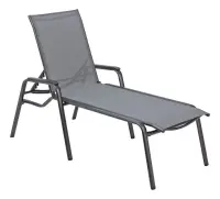 Zahradní lehátko KETTLER CIRRUS SILVER LINE hliníkové / šedá Rojaplast