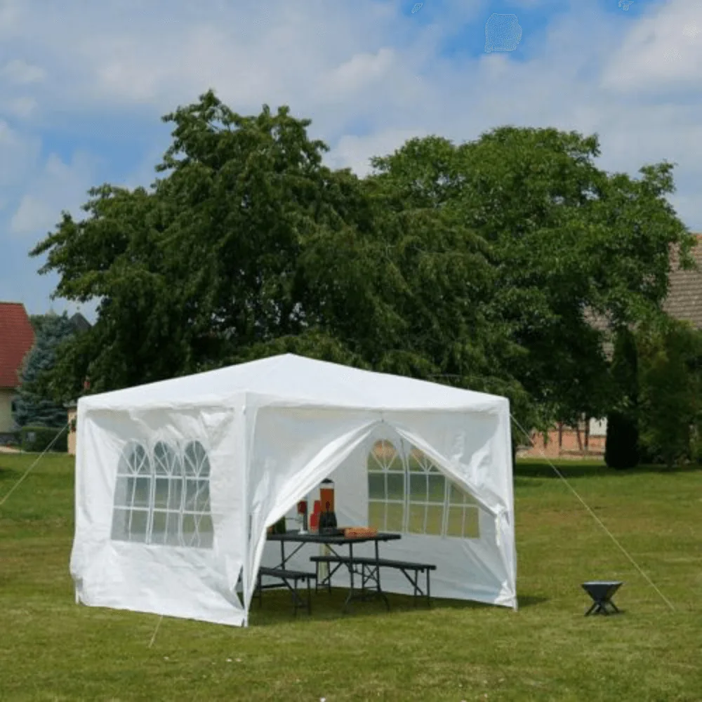 Zahradní párty stan, bílá, 3x3 m, TEKNO TYP 1 Kondela