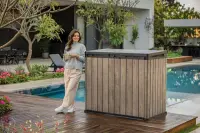 Zahradní skříň ASHWOOD Deco Horizontal Store it out 1150 L Rojaplast (foto 17)