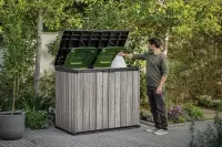 Zahradní skříň STORM GREY Deco Horizontal Store it out 1150 L Rojaplast (foto 12)