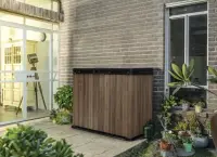 Zahradní skříň WALNUT Deco Horizontal Store it out 1150 L Rojaplast (foto 5)