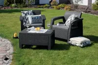 Zahradní souprava CORFU WEEKEND grafit+šedé pod. Rojaplast (foto 19)
