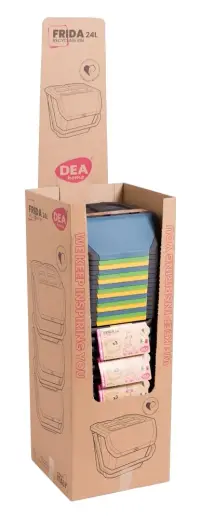 Zahradní souprava DEA HOME FRIDA 3 odpadkových košů na tříděný odpad 3x 25 L Rojaplast (foto 10)