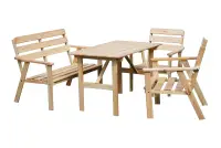 Zahradní souprava NORDIC dřevěný Rojaplast (foto 180)