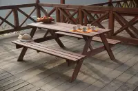 Zahradní souprava PIKNIK dřevěný Rojaplast (foto 490)