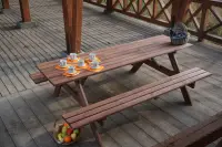 Zahradní souprava PIKNIK dřevěný Rojaplast (foto 825)