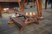 Zahradní souprava PIKNIK dřevěný Rojaplast (foto 241)