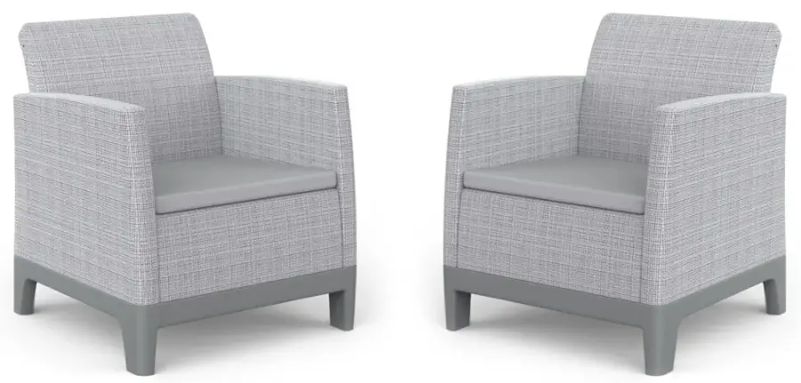 Zahradní souprava SCANDI FORMA DUO – Ash grey / Storm grey Rojaplast (foto 13)