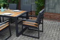 Zahradní stůl COLMAR hliníkový 167x90 cm Rojaplast (foto 5)