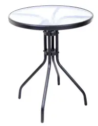 Zahradní stůl ZWT-03 kovový Ø 60 cm Rojaplast (foto 17)