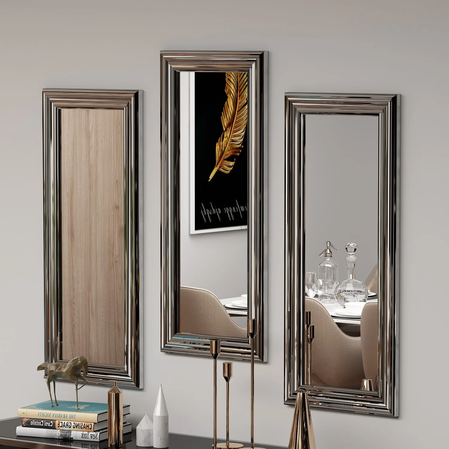 Zrcadlo LAVIA (set 3 ks) ASIRGROUP